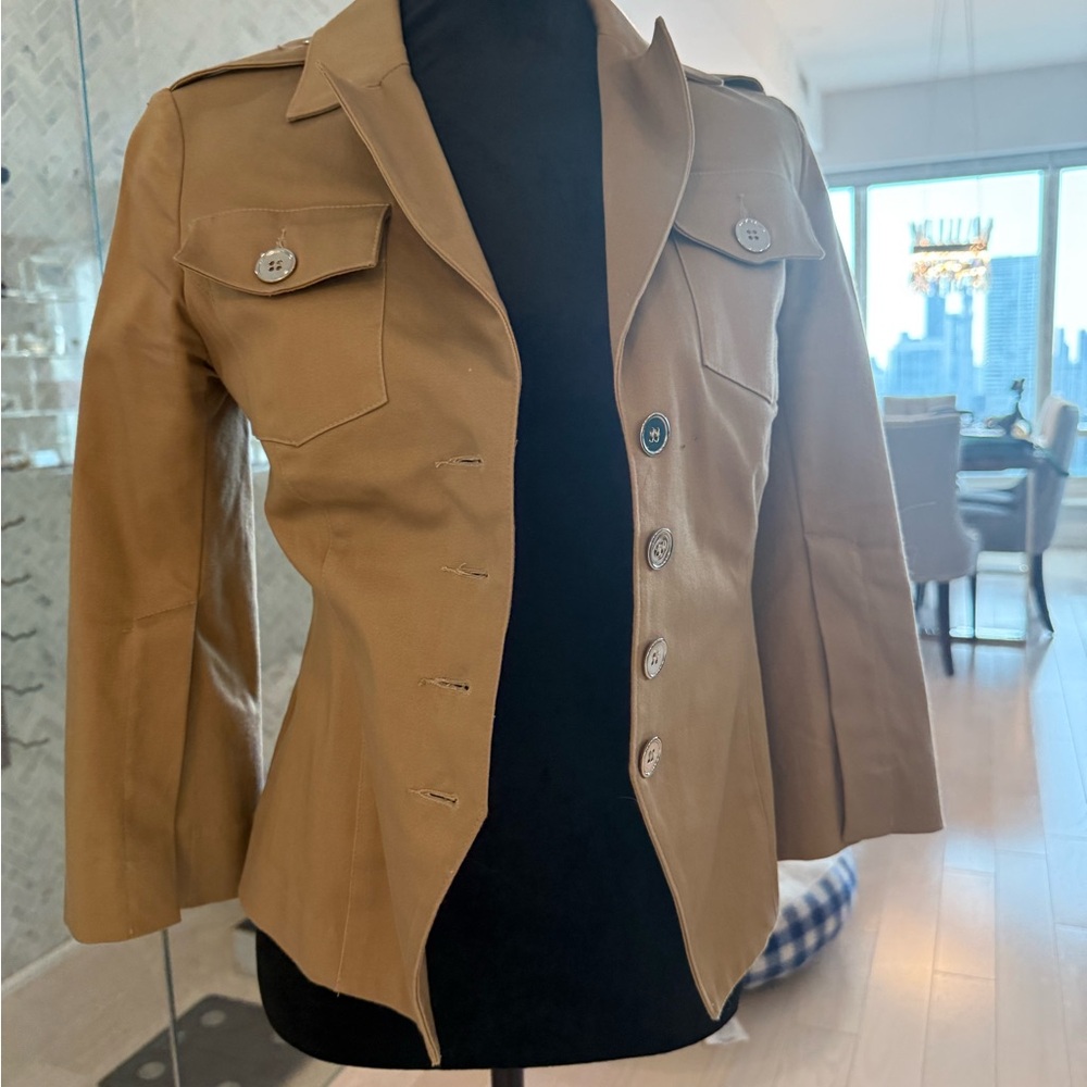 Stylish Tan Button-Up Jacket